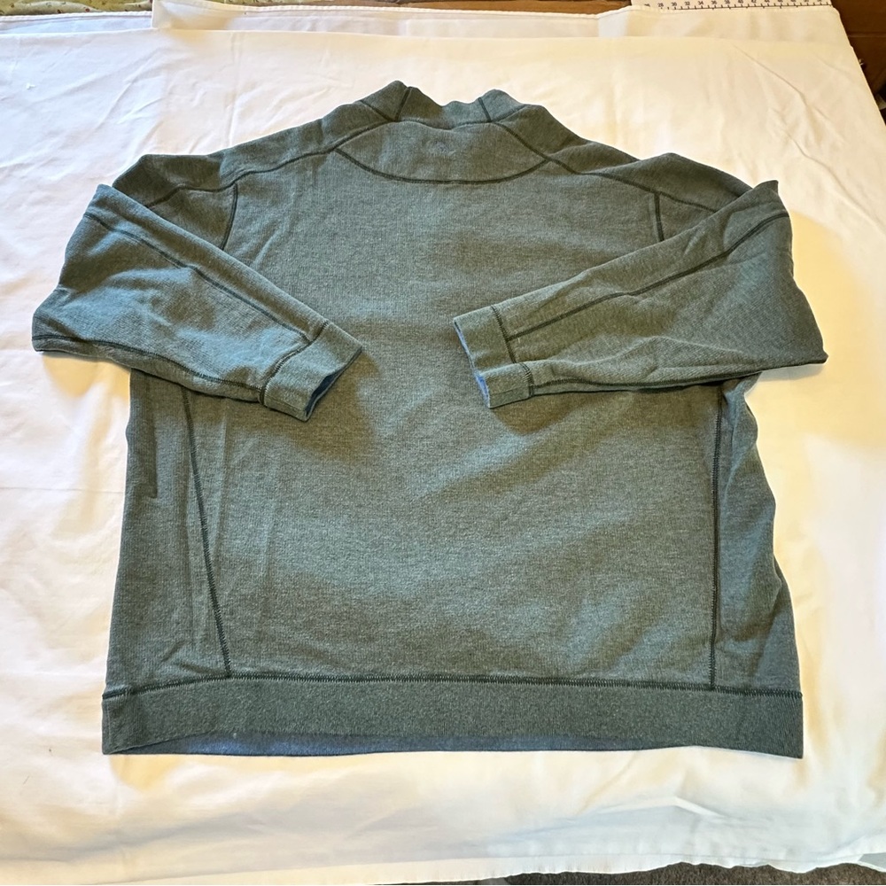 Tommy Bahama Flipshore Reversible Men’s XXL 1/4 Zip Pullover Sweater  Blue/Sage - Picture 6 of 16